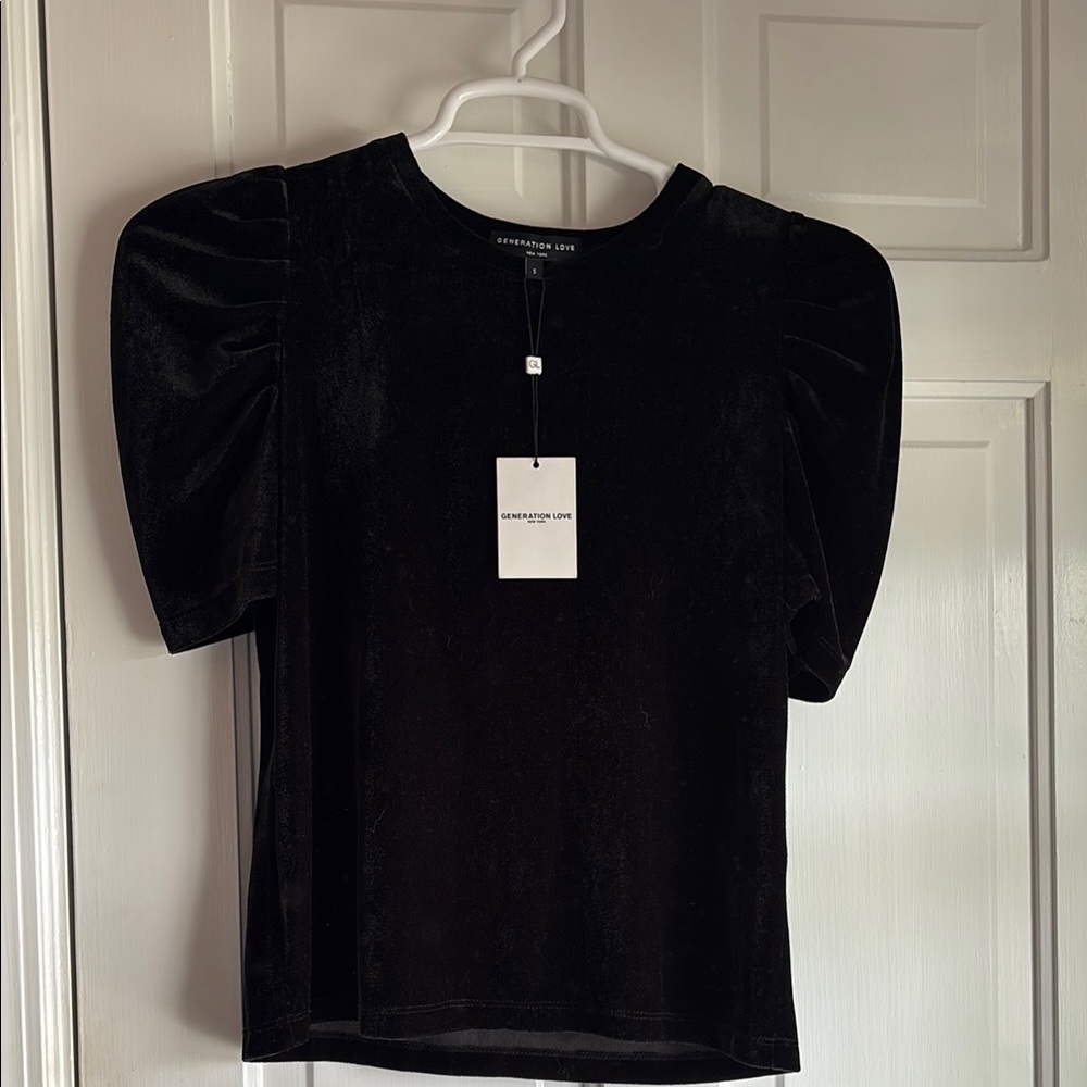 Black Velvet Top